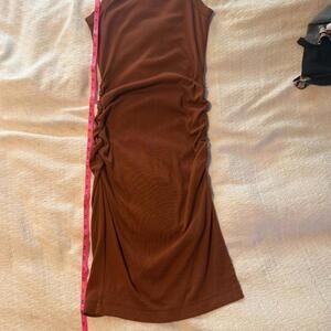 Michael Stars Brown Sleeveless Midi Dress